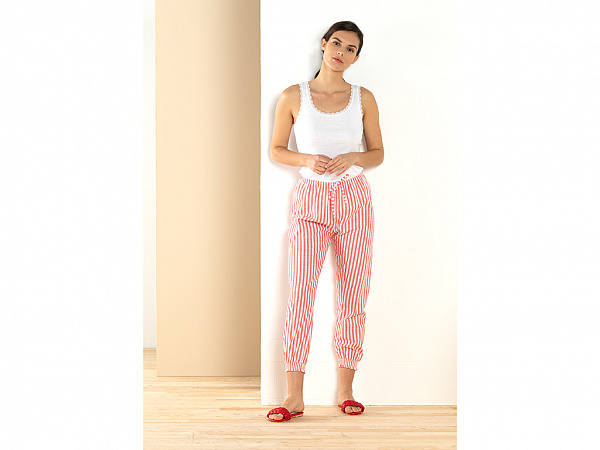 Strped Red Пижамные штаны S