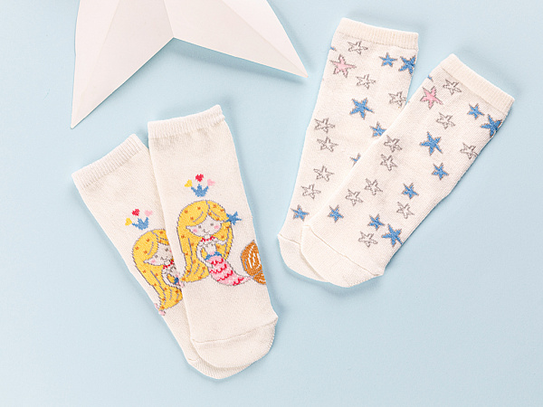 Little Mermaid Детские носки 6-12 месяцев 2 шт