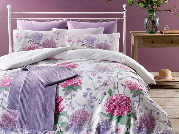 Wild Hortensia Cotton Duvet Cover 160х220 cm