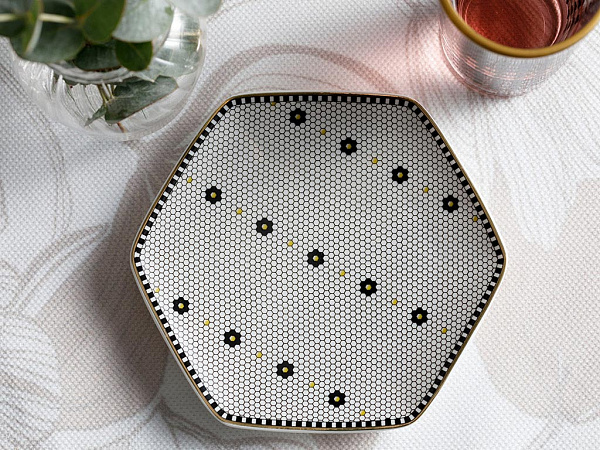 Denby Flowery Aperitif plate 10 cm