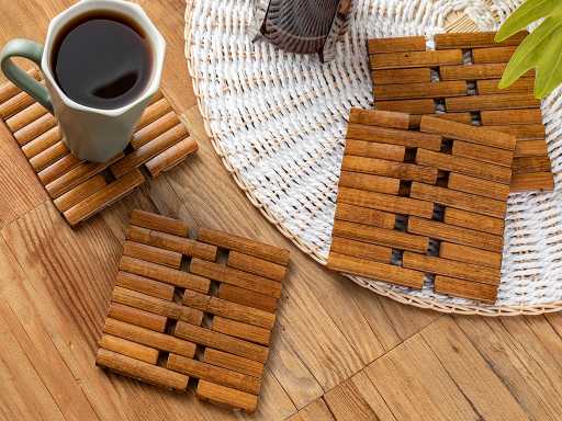 Arch Bambu Набор подставок под стаканы 10х10 см 4 шт