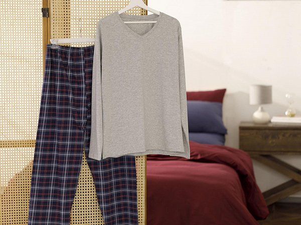 Rustic Check Pajama set L-XL