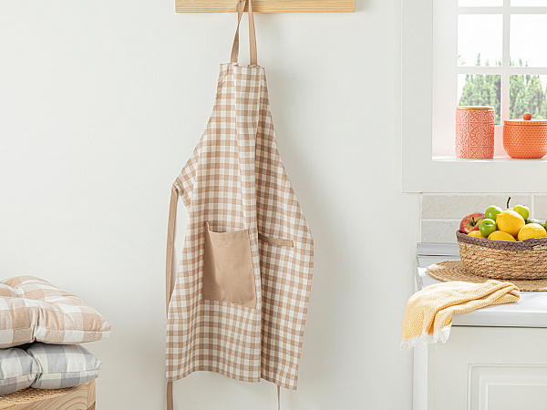 Gingham Кухонный фартук 58х68 см