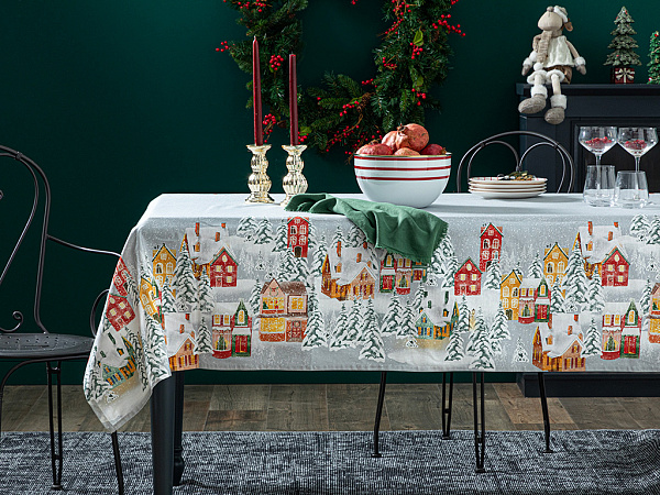 Winter Landscape Tablecloth 150x200 cm