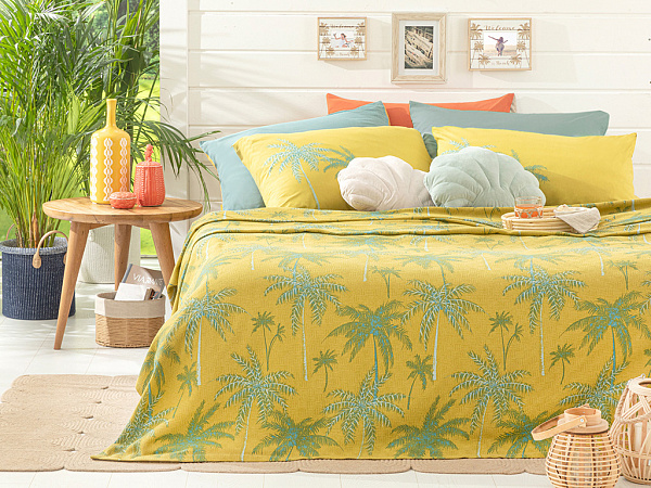 Glitter Palm Простынь пикейная 150х220 см