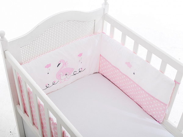 Swan Захист для дитячого ліжечка 210х40 см