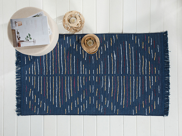 Retro Stripe Cotton Carpet 120х180 cm
