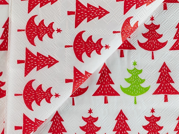 Christmas Tree Серветки паперові 22 шт 33х33 см