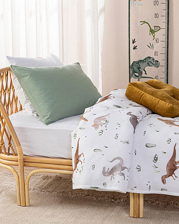 Dinasours Дитяче простирадло піке 150х200 см