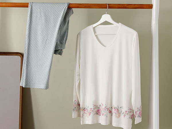 Natural Flower Pajama set L-XL