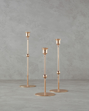 Luxury Candlestick 10х34 cm + 10х29 cm + 10х24 cm 3 pcs