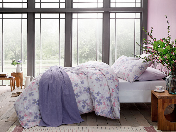 Violet Rhymes Cotton Duvet Cover 200х220 cm