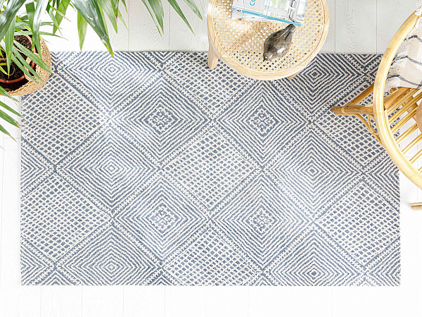 Cotton Geometric Cotton Carpet 155х230 cm
