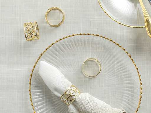 Gold Jewels Держатель салфетки 4 см 4 шт