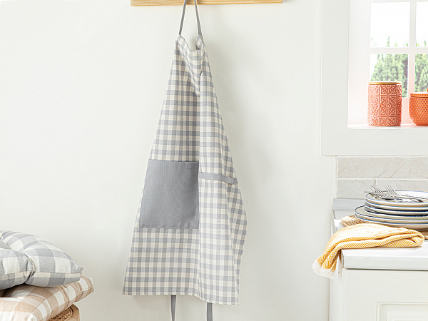 Gingham Kitchen Apron 58х68 cm