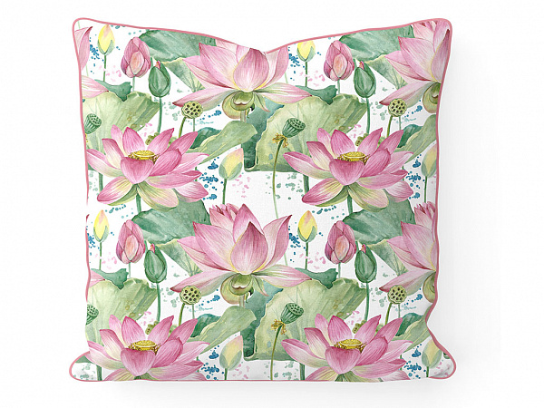 Lotus Garden Decorative pillow case 45x45 cm