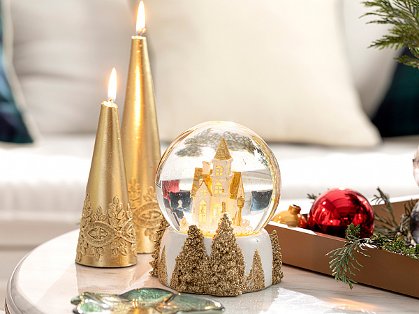 Sparkly Home Снежный шар с LED подсветкой 11х11х13 см