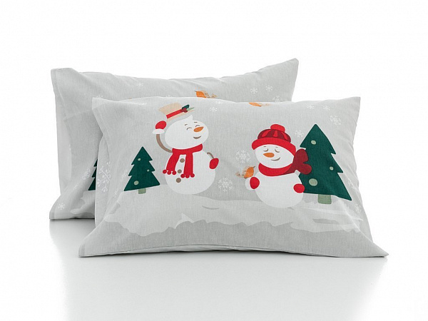 Snowman Pillowcase set 50х70 cm