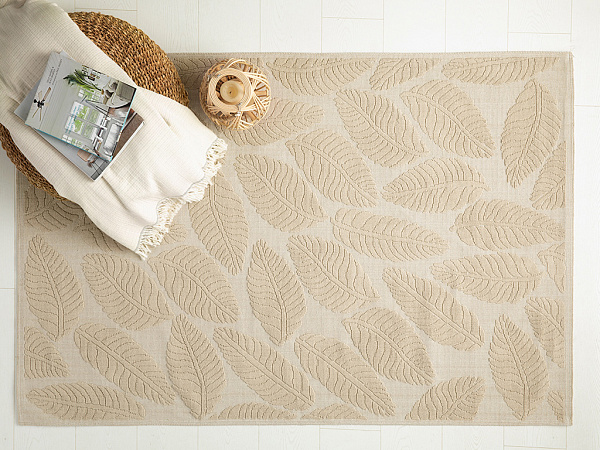 Leafy Cotton Carpet 60х100 cm