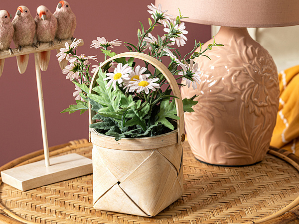 Daisy Artificial flower in a pot 16х16х24 cm