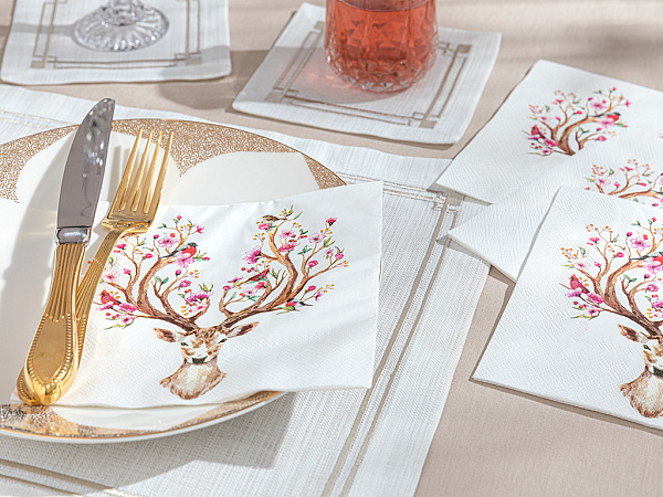 Royal Deer Салфетки бумажные 33х33 см 20 шт