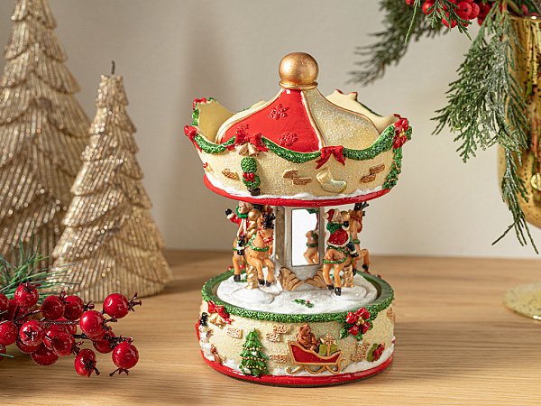 Carousel Музыкальная шкатулка 12х12х16 см