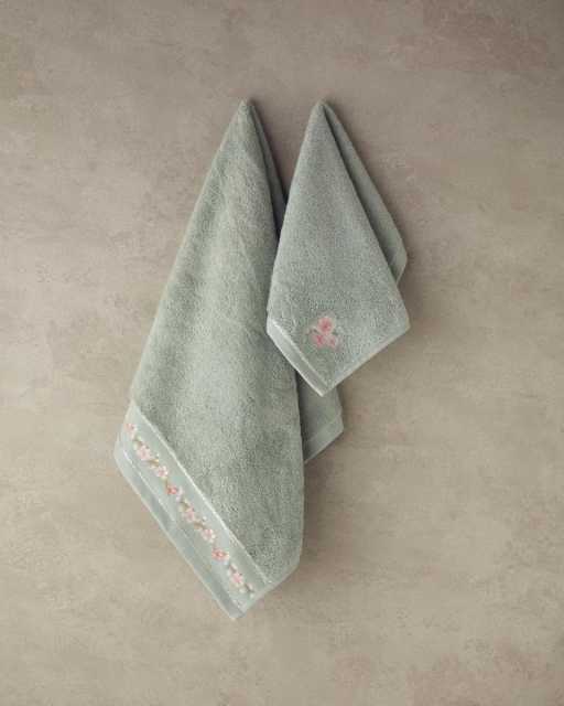Flower Chain Towel set cotton 50х80+30х45 cm 2 pcs