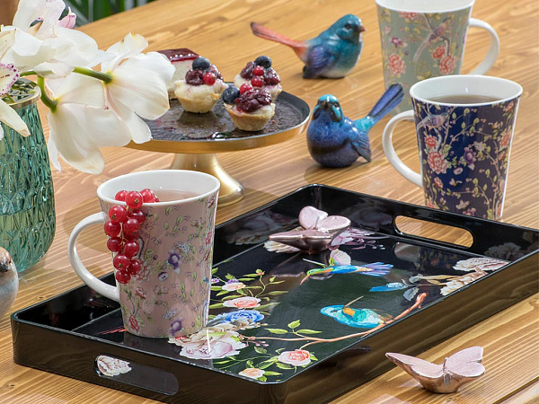 Flowers And Birds Поднос 40х24х3.5 см