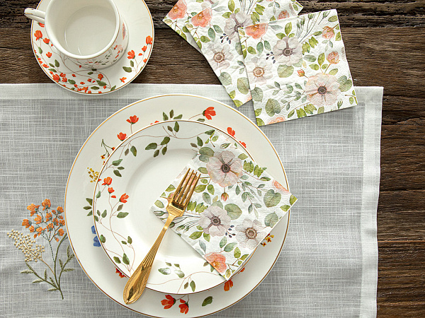 Blossoming Branches Paper napkins 25х25 cm 20 pcs