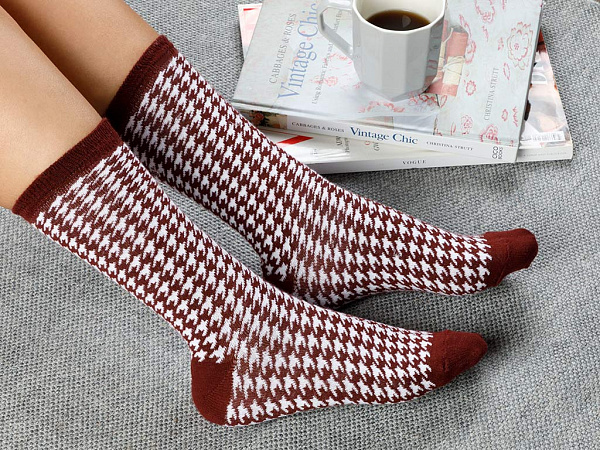 Houndstooth Socks 36-40