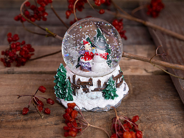Snowman Снігова Куля 7.5х7.5х9 см