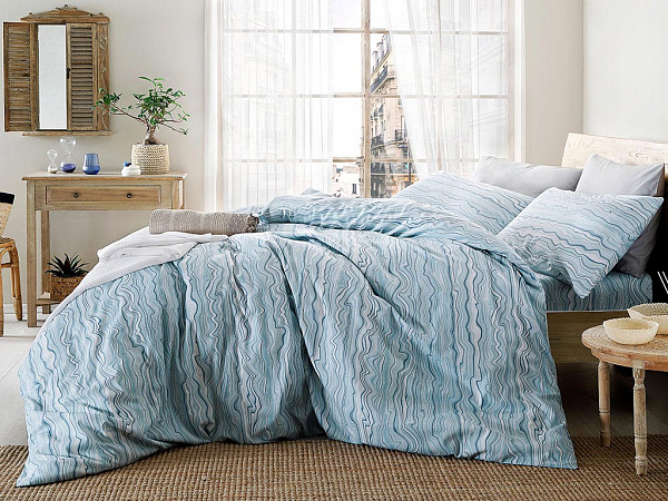 Bluewaves Cotton Duvet Cover 160х220 cm
