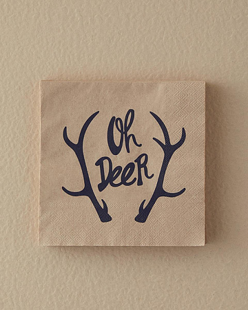 Oh deer Салфетки бумажные 33х33 см 20 шт