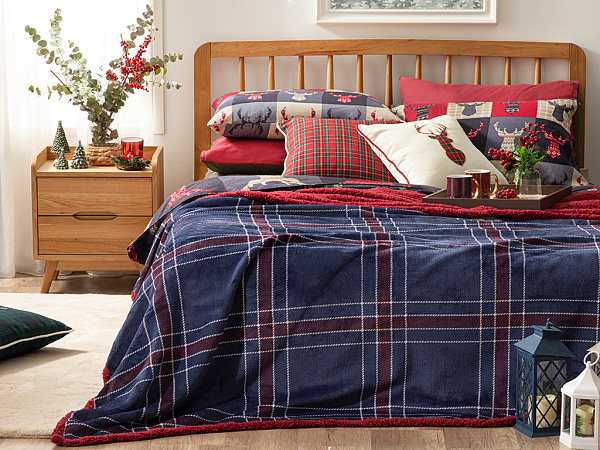 Tartan Sherpa Плед 200х220 см