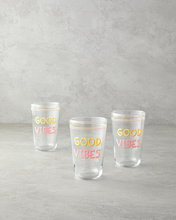 Good Vibes Set of glasses 400 ml 3 pcs