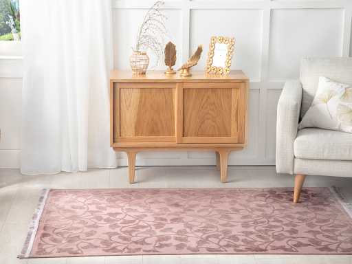 Velvet Ginkgo Cotton Carpet 80х250 cm