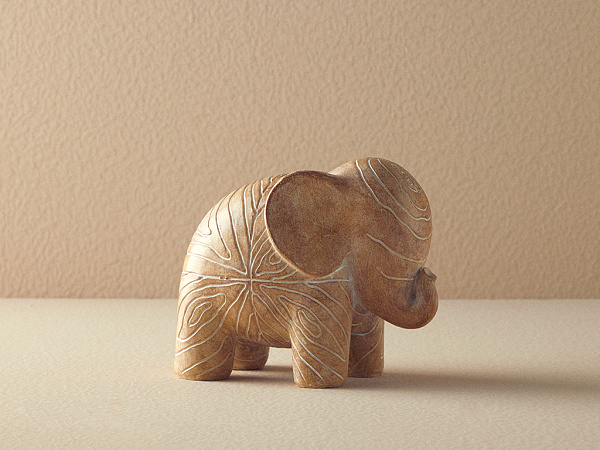 Natural Elephant Статуетка 16.5х9.5х13.5 см