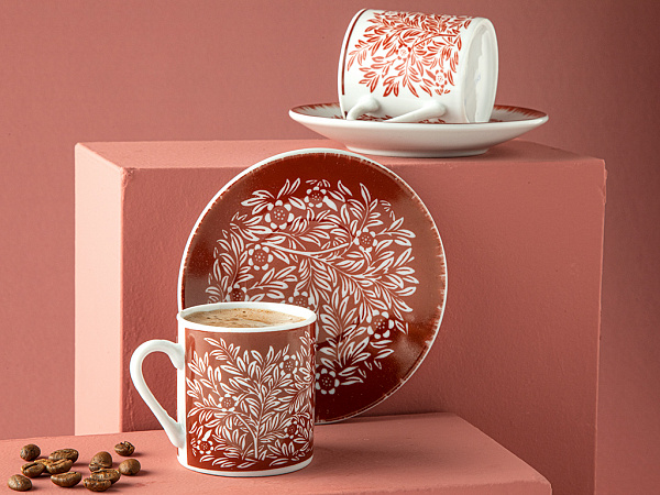 Fleuri A set of cups 80 ml 2 pcs