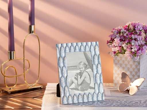 Glitter Palm Frame 15х1.5х20 cm