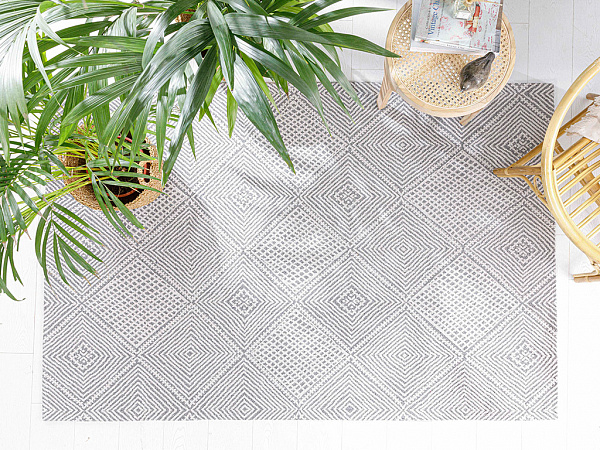 Cotton Geometric Cotton Carpet 155х230 cm