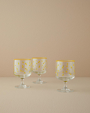 Lemon Blossom Set of glasses 300 ml 3 pcs