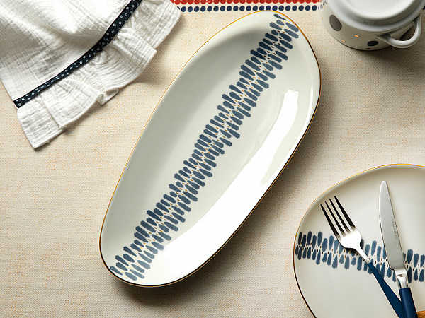 Coastal Stripe Сервировочная тарелка 31 см