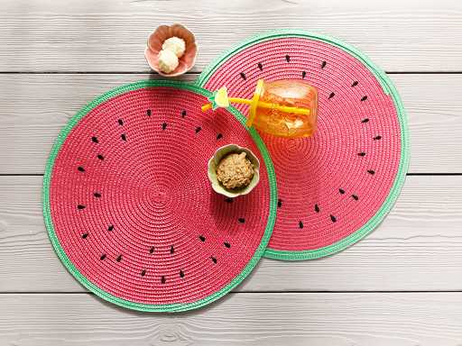 Watermelon Set of napkins 38 cm 2 pcs