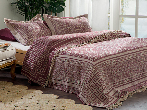 Greek Key Cover for bed 160x240 cm and pillowcase 50x70 cm