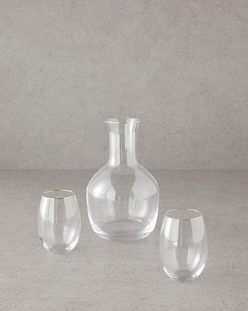 Starry Set decanter 1800 ml and glasses 350 ml 3 pcs